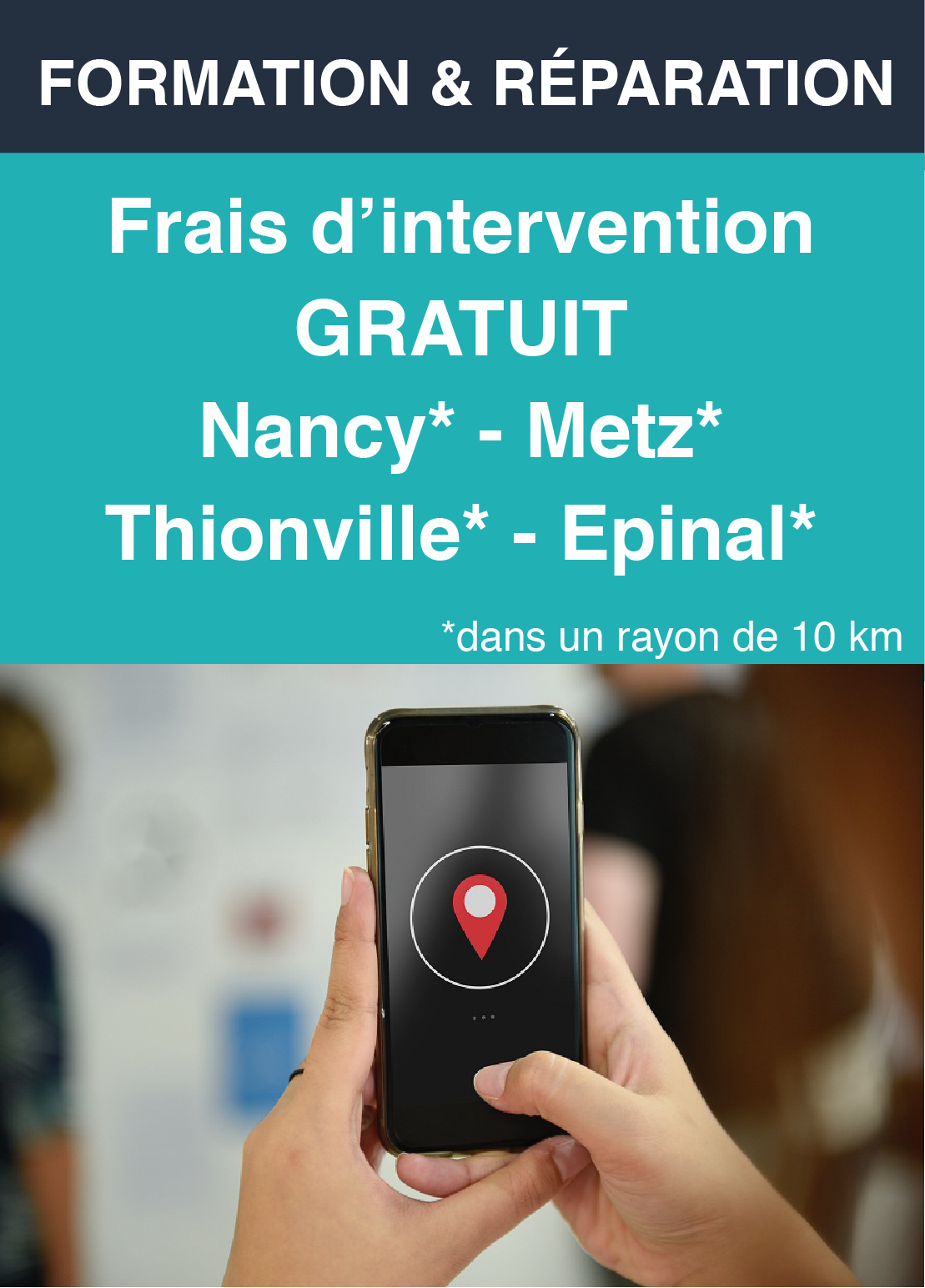 Frais d'intervention gratuit - Metz - Nancy - Thionville